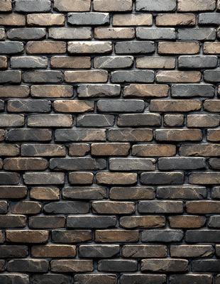 The primary subject of the image is a brick wall. The setting is a brick wall with a brown color, and the visual style is a photo. The colors and mood of the image are predominantly brown, giving it a warm and earthy atmosphere.