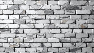 The primary subject of the image is a brick wall. The setting is a stone wall, and the visual style is a photo. The colors and mood of the image are predominantly gray, giving it a neutral and somewhat industrial appearance.