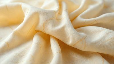The primary subject of the image is a yellow cloth, which is the main object, scene, or focus of the image. The setting or background of the image is a white surface, which provides a clean and uncluttered backdrop for the yellow cloth. The visual style of the image is a photo, as it captures the yellow cloth in its natural environment. The colors and mood of the image are predominantly yellow and warm, creating a sense of warmth and comfort.