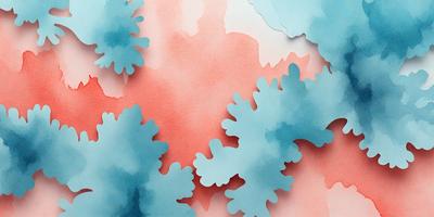 The primary subject of the image is a colorful, abstract design featuring blue, pink, and red colors. The design is composed of various shapes and patterns, creating a visually appealing and vibrant scene. The setting is a pink and blue background, which complements the colors of the design. The visual style of the image is a combination of digital art and illustration, showcasing the artist's creativity and skill in crafting a unique and eye-catching piece. The overall atmosphere of the image is