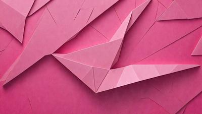 The primary subject of the image is a pink paper sculpture, which appears to be a piece of art or a decoration. The setting is a pink background, which complements the color of the paper sculpture. The visual style of the image is a close-up of the paper sculpture, showcasing its intricate details. The colors and mood of the image are predominantly pink, creating a warm and inviting atmosphere.