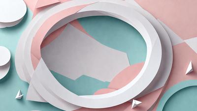 The primary subject of the image is a colorful, abstract artwork featuring a circle with a pink background. The setting is a room with a pink and blue color scheme. The visual style is a combination of digital art and illustration, creating a vibrant and dynamic scene. The dominant colors are pink and blue, giving the artwork a warm and inviting atmosphere.