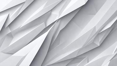The primary subject of the image is a large, white, geometric pattern. The pattern is composed of multiple triangles, creating a visually striking and complex design. The setting is a white wall, which serves as a clean and uncluttered backdrop for the pattern. The visual style of the image is a combination of digital art and illustration, as the intricate design and precise lines suggest a digital creation, while the overall composition and artistic elements evoke a sense of illustration. The colors and mood of the image are