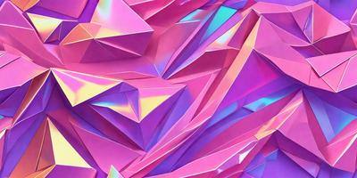 The primary subject of the image is a colorful, abstract design made up of various shapes and colors. The design is made up of a combination of pink, purple, and yellow hues, creating a vibrant and lively atmosphere. The setting is a close-up of the design, showcasing the intricate details and patterns within the artwork. The visual style of the image is a mix of digital art and illustration, with the design appearing to be a blend of both. Overall, the image con