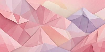 The primary subject of the image is a mountainous landscape, featuring a pink and purple color scheme. The setting is a mountainous area with a pink and purple background. The visual style is a combination of digital art and illustration, creating a unique and artistic representation of the mountainous terrain. The colors and mood of the image are vibrant and lively, with the pink and purple hues evoking a sense of warmth and tranquility.
