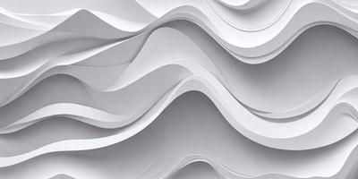 The primary subject of the image is a large stack of white paper. The setting is a white wall, and the visual style is a close-up of the paper. The colors and mood of the image are predominantly white, giving it a clean and minimalist appearance.