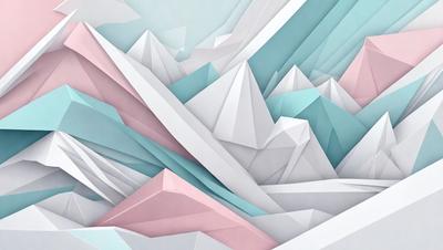 The primary subject of the image is a mountainous landscape, featuring a large mountain with a pink and blue color scheme. The setting is a mountainous area with a blue and pink color palette. The visual style is a combination of digital art and illustration, creating a unique and artistic representation of the mountainous terrain. The colors and mood of the image are vibrant and lively, with the pink and blue hues evoking a sense of warmth and tranquility.