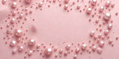 The primary subject of the image is a pink background with a pattern of pink and white balls scattered across it. The setting appears to be a pink surface, possibly a wall or a table. The visual style of the image is a close-up of the pink balls, creating a visually appealing and artistic composition. The colors and mood of the image are predominantly pink and white, giving it a warm and inviting atmosphere.