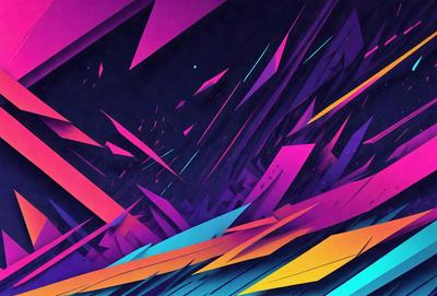 The primary subject of the image is a colorful, abstract design featuring a mix of blue, yellow, and pink hues. The setting is a dark background, which contrasts with the vibrant colors of the design. The visual style appears to be a combination of digital art and illustration, creating a unique and eye-catching pattern. The overall atmosphere is lively and energetic, with the colors and design elements working together to create a captivating and dynamic image.