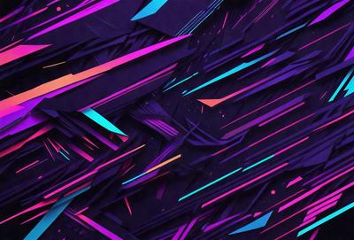 The primary subject of the image is a colorful, abstract design featuring a mix of purple, blue, and pink hues. The setting is a purple background, which complements the vibrant colors of the design. The visual style appears to be a combination of digital art and illustration, creating a unique and eye-catching pattern. The overall atmosphere is lively and energetic, with the colors and design elements working together to create a captivating and dynamic image.