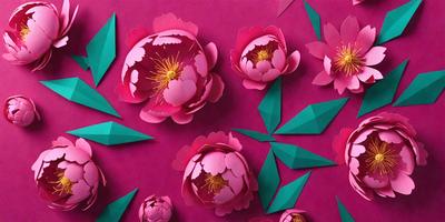 The primary subject of the image is a close-up of a pink flower. The setting is a pink background, which adds to the overall mood of the image. The visual style is a combination of photo and digital art, creating a realistic yet artistic representation of the flower. The dominant colors are pink and purple, giving the image a warm and inviting atmosphere.