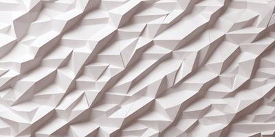 The primary subject of the image is a white wall with a pattern of white triangles. The setting is a room with a white background, and the visual style appears to be a digital art or illustration. The dominant colors are white, and the overall atmosphere is clean and minimalistic.