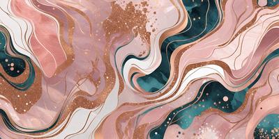 The primary subject of the image is a painting of a swirling, flowing, and colorful design. The setting is a white background, which contrasts with the vibrant colors of the painting. The visual style is a combination of digital art and illustration, creating a dynamic and artistic representation of the swirling design. The colors and mood of the painting are predominantly pink and blue, giving it a warm and inviting atmosphere.