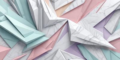 The primary subject of the image is a large, three-dimensional paper sculpture of a marble wall. The setting is a white marble wall, which serves as the background for the sculpture. The visual style is a combination of digital art and illustration, creating a unique and intricate design. The colors and mood of the image are predominantly white and neutral, giving the sculpture a clean and elegant appearance.