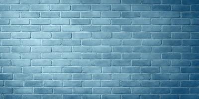 The primary subject of the image is a blue brick wall. The setting is a brick wall, and the visual style is a photo. The dominant colors are blue and white, creating a calm and serene atmosphere.