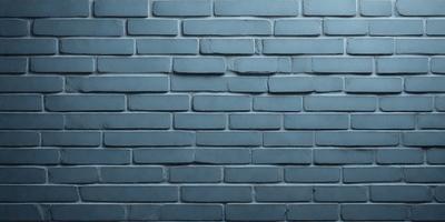The primary subject of the image is a blue brick wall. The setting is a brick wall, and the visual style is a photo. The dominant colors are blue and white, creating a calm and serene atmosphere.