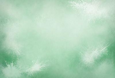 The primary subject of the image is a green background with white snowflakes scattered across it. The setting appears to be a winter scene, possibly a digital art or illustration. The visual style gives the impression of a snowy, cold atmosphere. The dominant colors are green and white, with the white snowflakes adding a touch of contrast and visual interest to the scene.