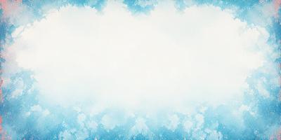 The primary subject of the image is a large, white, cloudy sky. The setting is a blue background, which adds a sense of depth and contrast to the scene. The visual style is a combination of a photo and digital art, creating a unique and artistic representation of the sky. The colors and mood of the image are predominantly blue, with the white clouds adding a sense of tranquility and vastness to the scene.