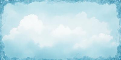 The primary subject of the image is a cloudy blue sky. The setting is a vast, open space with no visible landmarks or objects. The visual style is a combination of a photo and digital art, creating a unique and artistic representation of the sky. The colors and mood of the image are predominantly blue, conveying a sense of calmness and tranquility.