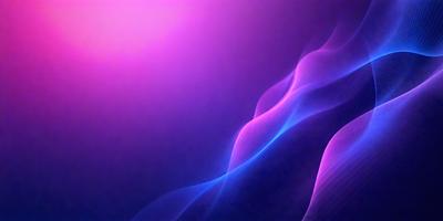 The primary subject of the image is a purple and blue wave pattern. The setting is a purple background, and the visual style appears to be a digital art or illustration. The dominant colors in the image are purple and blue, creating a calm and soothing atmosphere.