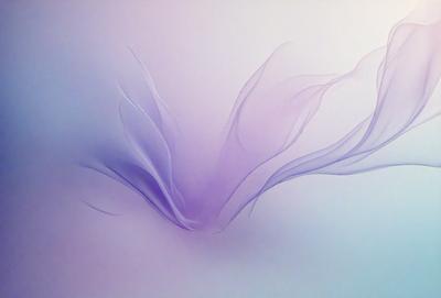 The primary subject of the image is a purple and white flowery pattern. The setting is a white background, which provides a clean and minimalist appearance. The visual style is a combination of digital art and illustration, creating a unique and artistic representation of the flowery pattern. The dominant colors are purple and white, which evoke a sense of calmness and elegance.