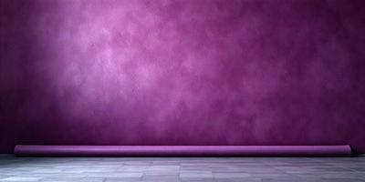 The primary subject of the image is a purple wall. The setting is a room with a purple wall, and the visual style is a photo. The dominant colors are purple and pink, creating a calm and soothing atmosphere.