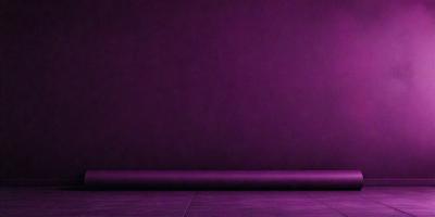 Purple wall, purple carpet, purple floor.