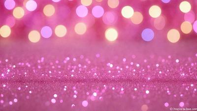 The primary subject of the image is a pink background with a pattern of pink and white lights. The setting is a pink surface, and the visual style is a close-up of the pink background. The colors and mood of the image are predominantly pink and white, creating a warm and inviting atmosphere.