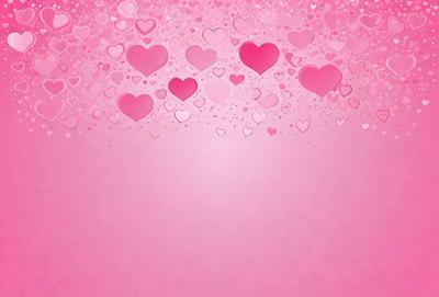 The primary subject of the image is a pink background with a large number of hearts scattered across it. The hearts are of various sizes and are positioned all over the background, creating a visually appealing and heartwarming scene. The setting is a pink background, which adds to the overall mood and visual style of the image. The colors and mood of the image are predominantly pink, creating a warm and inviting atmosphere.