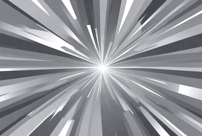 The primary subject of the image is a bright light, which appears to be a light source or a star. The light is shining through a patterned background, creating a visually striking scene. The visual style of the image is a combination of digital art and illustration, with the light source being the main focus. The colors and mood of the image are predominantly gray and white, giving it a clean and modern appearance.