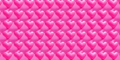 The primary subject of the image is a pattern of pink hearts. The hearts are arranged in a visually appealing manner, creating a sense of harmony and unity. The setting is a pink background, which complements the hearts and adds to the overall visual style. The image is a digital art or illustration, showcasing the artist's skill in creating a cohesive and aesthetically pleasing design. The dominant colors are pink, which gives the image a warm and inviting atmosphere.