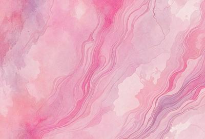 The primary subject of the image is a pink and purple watercolor painting. The setting is a pink and purple background, which adds to the overall mood of the painting. The visual style is a watercolor painting, which gives the artwork a unique and artistic appearance. The colors and mood of the painting are predominantly pink and purple, creating a warm and inviting atmosphere.