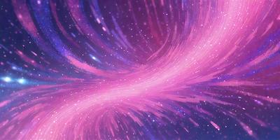 The primary subject of the image is a pink spiral, which appears to be a digital art or illustration. The setting is a purple background, and the visual style suggests that it is a digital creation. The colors and mood of the image are predominantly pink, creating a warm and vibrant atmosphere.