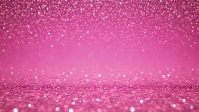 The primary subject of the image is a pink background with a pattern of glittering, sparkling stars. The setting is a pink surface, and the visual style appears to be a combination of a photo and digital art. The colors and mood of the image are predominantly pink, with a sense of glamour and elegance.