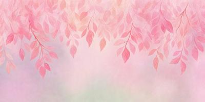 The primary subject of the image is a tree with pink leaves. The tree is surrounded by a pink background, which adds to the overall mood of the scene. The visual style of the image is a combination of a photo and a drawing, creating a unique and artistic representation of the tree. The colors and mood of the image are predominantly pink, giving it a warm and inviting atmosphere.