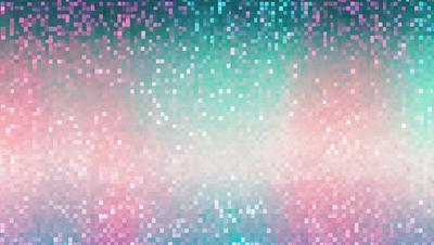 The primary subject of the image is a colorful, digital artwork featuring a blue and pink background. The setting is a space with a patterned background, and the visual style is a combination of digital art and illustration. The dominant colors in the image are blue and pink, creating a vibrant and lively atmosphere.