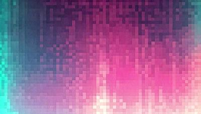 The primary subject of the image is a pink and purple background with a patterned texture. The setting is a digital artwork, and the visual style is a combination of digital art and illustration. The colors and mood of the image are predominantly pink and purple, creating a warm and inviting atmosphere.