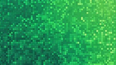 The primary subject of the image is a close-up of a green and white patterned surface. The setting is a brightly lit room, and the visual style appears to be a combination of a photo and digital art. The dominant colors are green and white, creating a lively and vibrant atmosphere.