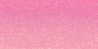 The primary subject of the image is a pink background with a pattern of white squares. The setting appears to be a pink wall or a pink surface. The visual style of the image is a close-up of the pink background, which gives a sense of depth and texture. The colors and mood of the image are predominantly pink and soft, creating a warm and inviting atmosphere.