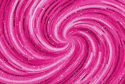 The primary subject of the image is a pink spiral pattern, which is the main object, scene, or focus of the image. The setting or background is a pink surface, and the visual style appears to be a digital art or illustration. The dominant colors in the image are pink, and the overall atmosphere is vibrant and visually appealing.