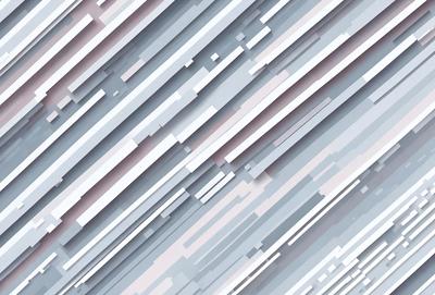 The primary subject of the image is a pattern of white and gray squares. The setting is a gray background, and the visual style appears to be a digital art or illustration. The dominant colors are white and gray, creating a clean and minimalist atmosphere.