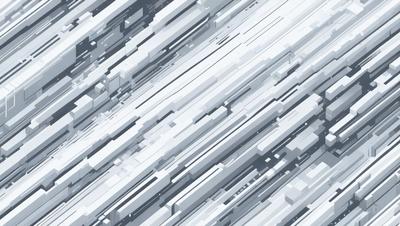 The primary subject of the image is a large, white, and abstract structure. The setting is a black and white background, which adds a sense of depth and contrast to the scene. The visual style is a combination of digital art and illustration, creating a unique and intriguing design. The colors and mood of the image are predominantly black and white, giving it a modern and minimalist appearance.
