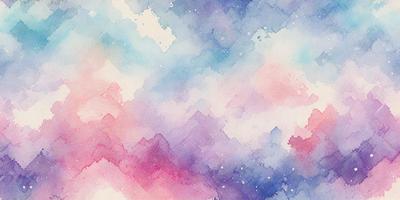 The primary subject of the image is a colorful, abstract painting featuring a blue, purple, and pink color scheme. The setting is a cloudy sky, which serves as the backdrop for the painting. The visual style is a combination of digital art and illustration, creating a unique and vibrant atmosphere. The colors and mood of the painting evoke a sense of tranquility and beauty, as the viewer is drawn into the intricate patterns and swirls of the artwork.