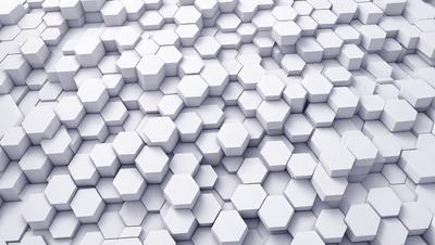 The primary subject of the image is a white, geometric pattern. The pattern is composed of white hexagons, which are arranged in a visually appealing manner. The setting is a white background, which provides a clean and minimalist appearance. The visual style of the image is a combination of digital art and illustration, creating a unique and intricate design. The colors and mood of the image are predominantly white, giving it a clean, fresh, and modern feel.