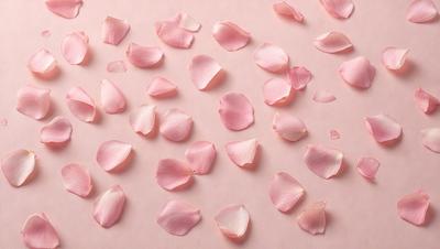 The primary subject of the image is a pink flower petal. The setting is a pink background, which creates a visually appealing contrast with the pink petal. The visual style is a close-up of the flower petal, showcasing its details. The colors and mood of the image are predominantly pink, giving it a soft and delicate appearance.