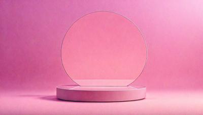 The primary subject of the image is a large, circular, pink object. The setting is a pink background, which creates a visually striking contrast with the object. The visual style of the image is a photo, capturing the unique and eye-catching pink object. The colors and mood of the image are predominantly pink, giving it a warm and vibrant atmosphere.