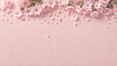 The primary subject of the image is a pink background with a pattern of pink flowers. The setting is a pink surface, and the visual style is a photo. The dominant colors are pink, and the overall atmosphere is soft and delicate.