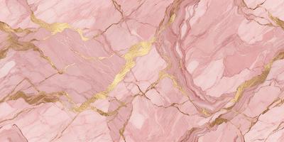 The primary subject of the image is a marbled surface with gold accents. The setting is a pink marbled wall, which serves as the background. The visual style is a combination of a photo and digital art, creating a unique and eye-catching design. The dominant colors are pink and gold, giving the scene a luxurious and elegant atmosphere.