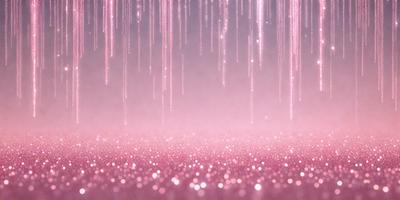 The primary subject of the image is a pink background with a pattern of pink and white lights. The setting is a foggy environment, creating a mysterious and atmospheric mood. The visual style is a combination of digital art and illustration, with the pink and white lights creating a unique and eye-catching pattern. The colors and mood of the image are predominantly pink and white, giving it a warm and inviting feel.