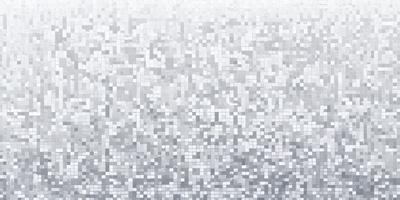 The primary subject of the image is a pattern of white and gray squares. The setting is a white wall, and the visual style appears to be a digital art or illustration. The dominant colors are white and gray, creating a clean and minimalist atmosphere.
